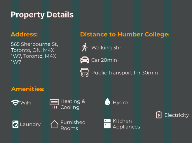 New design of amenities icons with improved visibility and categorization